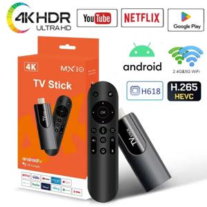 MX10 F3/MX10 미니 TV 스틱 h618 android13 ATV 4K HD TV 박스 2.4/5G WiFi 스마트 TV 수신기 Google 유튜브 넷플릭스 미디어 플레이어