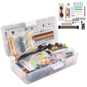 Arduino UNO R3 키트 용 DIY 프로젝트 스타터 키트 전자 DIY 키트 전자 부품 세트 박스 830 타이 포인트 브레드 보드