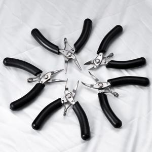 스테인레스 스틸 미니 바늘 코 펜치 곡선 코 펜치 쥬얼리 DIY 팔찌 쥬얼리 만들기 도구에 대한 손 도구 펜치 만들기