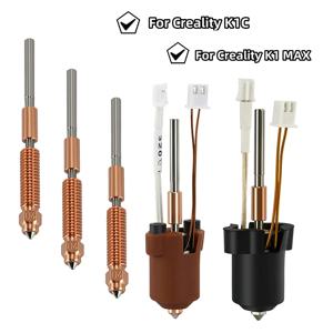 Creality K1C k1 Max Hotend 세라믹 가열 블록 키트 3D 프린터 부품 퀵 스왑 노즐 키트 열 브레이크 저항 핫 엔드
