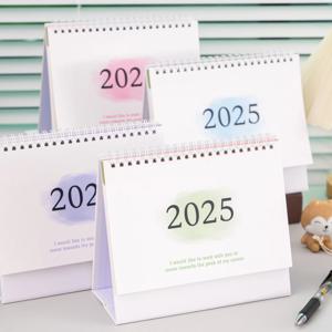 2025 책상 달력 대형 영어 달력 도서 연간 할 일 목록 월간 일일 플래너 시간 관리