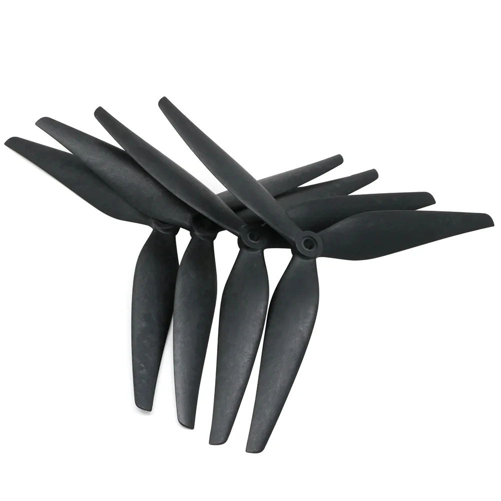 2 쌍 10X5X3 9X5X3 10X5.5X3 1050 9050 1055 10 인치 9 인치 3 블레이드 Rc FPV 무인 항공기 용 검정색 탄소 강화 나일론 프로펠러