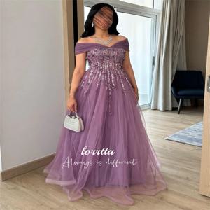 Lorrtta 웨딩 파티 원피스 이브닝 이드 3D 꽃 장식 로브, 우아한 칵테일 드레스, 여성 갈라 맞춤형 로브