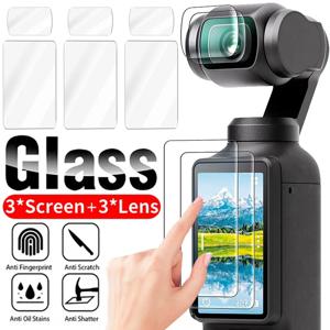 DJI OSMO Pocket 3 화면 보호기 용 강화 유리 Flim DJI Pocket 3 액세서리 용 스크래치 방지 렌즈 필름 보호 커버