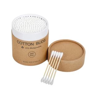 200 Pcs/Box Double Head Bamboo Cotton Buds Wood Stick Cotton Swab For Makeup , Nose Ear Cleaning , Pet Care , Art & Crafts