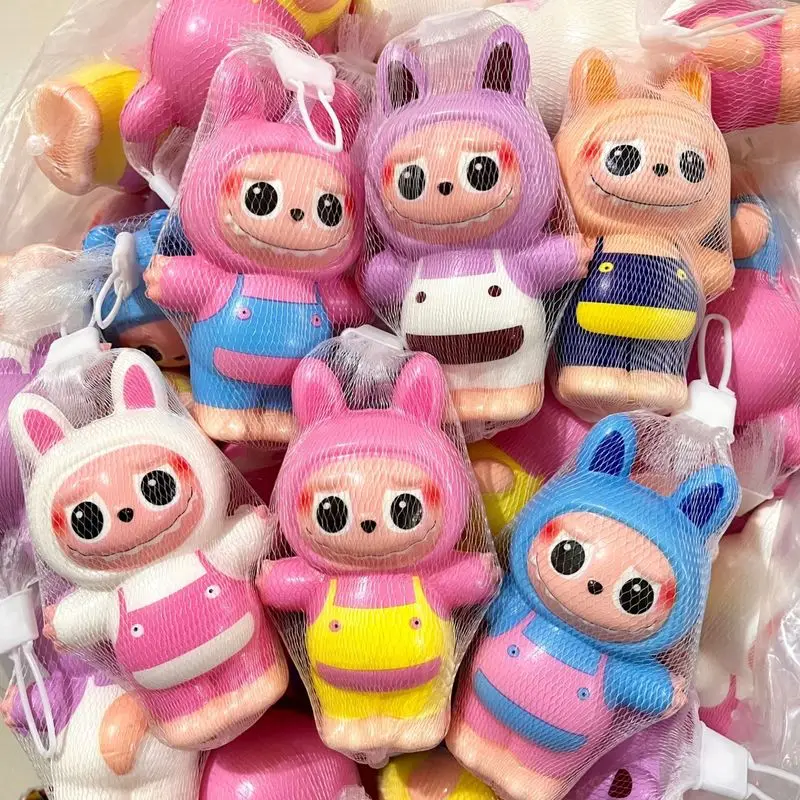 라부부 스트레스 해소 블라인드 박스 장난감, 만화 슬로우 리바운드 핀칭 스트레스 해소 인형, 애니메이션 어린이 그립 훈련 소품 선물, 신제품