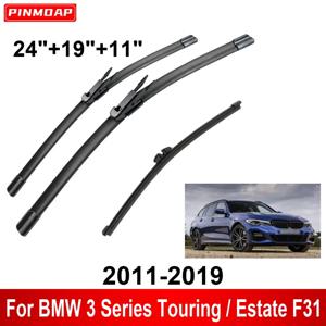 1/2/3/4/6PCS BMW 3 시리즈 투어링/부동산 F31 2011-2019 용 자동차 와이퍼 전면 후면 와이퍼 블레이드 브러쉬 자동차 액세서리 2018