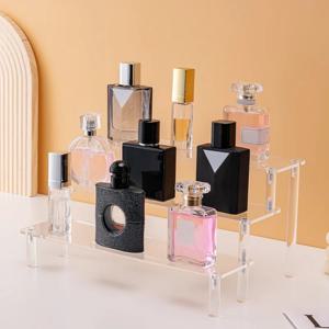 1-4 계층 아크릴 디스플레이 스탠드 컵케익 향수 인형 장식 주최자 Amiibo Funko POP 피규어 용 클리어 디스플레이 라이저 랙