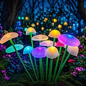 태양 LED 해파리 흔들리는 조명 정원 장식 파티오 발코니 마당 화단에 대 한 방수 야외 태양 통로 빛