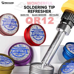 Mechanic QR12 납땜 팁 리프레셔 비 스틱 퀵 픽스 블랙 주석 솔더 크림 제거 클린 페이스트 산화물 솔더 철 팁 수리