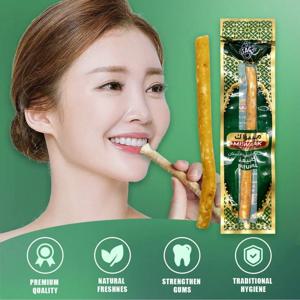 천연 Miswak 칫솔 진공 밀봉 천연 풍미 건강한 잇몸을위한 전통적인 칫솔 스틱 치아 신선한 호흡 선물