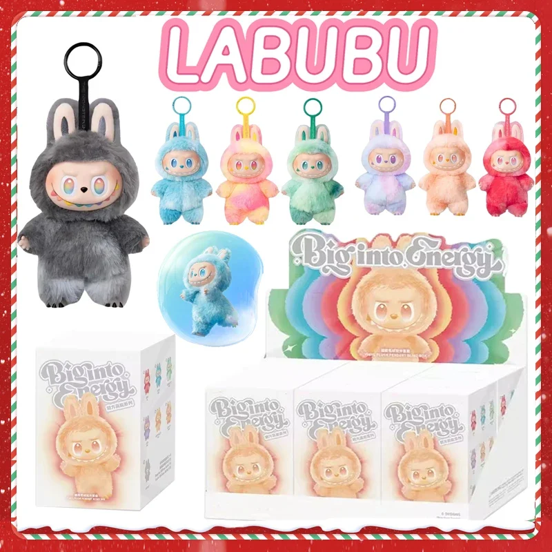 Labubu 시리즈 하트 비트 마카롱 에나멜 몬스터 페이스 블라인드 박스 PVC 입상 데스크탑 장식 귀여운 인형 생일 선물