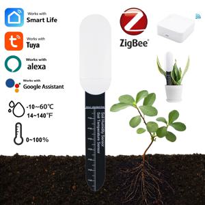 스마트 ZigBee 토양 테스터 온도 측정기 수분 습도 센서 식물 모니터 감지기 정원 Tuya APP 실시간 모니터링