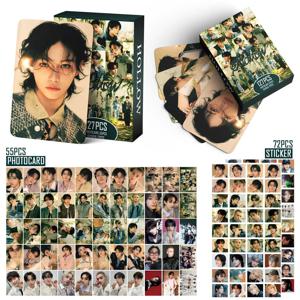 새로운 127PCS Kpop SKZ 소년 스티커 Photocard HOLLOW 새 앨범 한국어 스타 Lomo 카드 사진 인쇄 카드 세트 팬 컬렉션 엽서