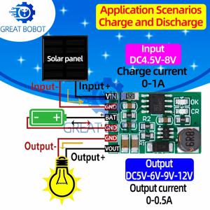 3.7V 4.2V 충전기 5V 6V 9V 12V 방전기 보드 DC DC 컨버터 부스트 모듈 태양 광 모바일 전원 충전기 리튬 배터리 DD05CVSA