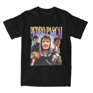 Bootleg Pedro Pascal T 셔츠 빈티지 T 셔츠 Unis Street 반소매 Pedro Pascal 플러스 사이즈 T 셔츠 여성 62479