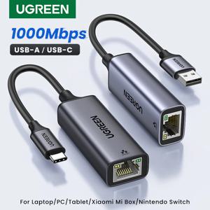 UGREEN USB 이더넷 어댑터 USB 3.0 네트워크 카드 USB RJ45 Lan PC Windows 10 Xiao mi Mi Box 3/S Nintend 스위치 이더넷 USB