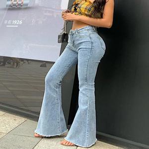 플레어 청바지 바지 여성 빈티지 데님 y2k 청바지 여성 하이 웨스트 패션 스트레치 키가 크고 얇은 바지 streetwear 레트로 청바지