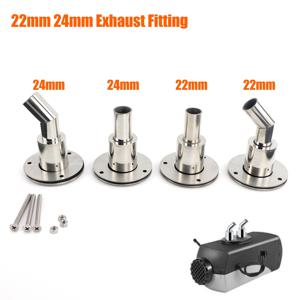 22mm / 24mm 스테인레스 스틸 스루 선체 배기 피팅 튜브 파이프 소켓 하드웨어 부품 자동차 보트 트럭 용 공기 디젤 히터