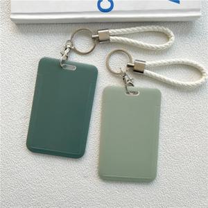 1Pc 여성 남성 명함 홀더 만화 귀여운 개폐식 신용 카드 소지자 은행 ID 소지자 배지 어린이 버스 카드 커버 케이스