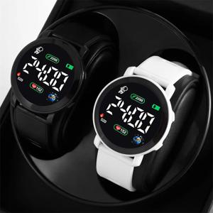 남녀공용 LED 디지털 시계, 커플 시계, 스포츠 육군 군사 실리콘 시계, 전자 시계, Hodinky Reloj Hombre