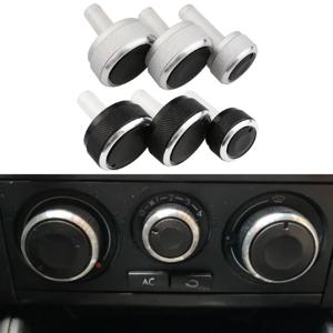 3Pcs 자동차 에어컨 손잡이 AC 손잡이 열 제어 스위치 버튼 폭스 바겐 폭스 바겐 골프 4 MK4 Passat B5 Bora 액세서리