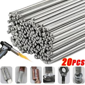 20/10Pcs 저온 쉬운 용융 알루미늄 범용 실버 용접봉 코어 드 와이어로드 솔더 필요 없음 솔더 파우더 용접 바