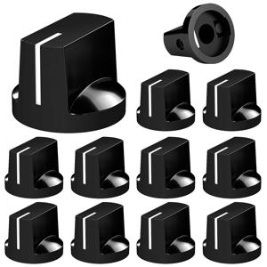 DaierTek 10PCS 기타 페달 손잡이 6.35MM Davies 1510 컨트롤 앰프 효과 페달 손잡이 1/4 일렉트릭 기타 손잡이 용 세트 스크류 포함