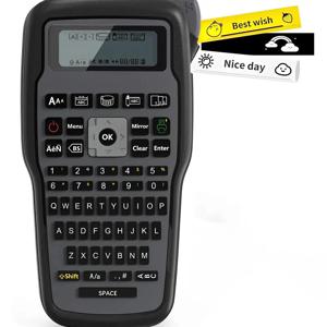 E1000PRO 산업용 라벨 메이커 프린터, QWERTY 키보드 열 전사 인쇄, Brother TZ-231 호환, 홈 오피스
