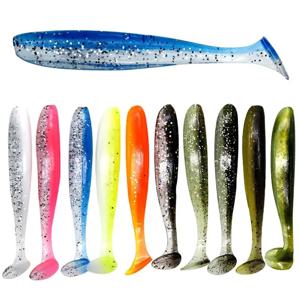 10개/가방 70mm 90mm 120mm 수영 미끼 미끼 부드러운 플라스틱 2 인치 바닷물 패들 테일 Swimbait