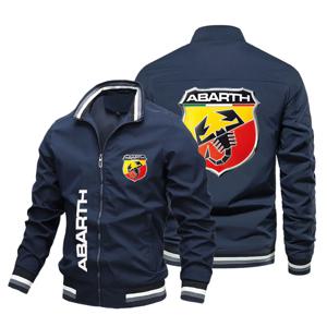 누벨 모드 야구 Abarth 자동차 프린트 자켓 남성 Lomatéritive Ladies Oversize Bomber Pilot Thin S-5XL