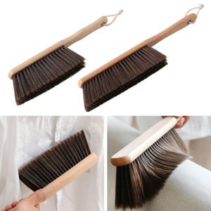 1PCS/2PCS 천연 나무 강모 브러시 정전기 방지 데스크탑 바 그라인더 커피 파우더 청소 브러쉬 국내 침대 청소 빗자루