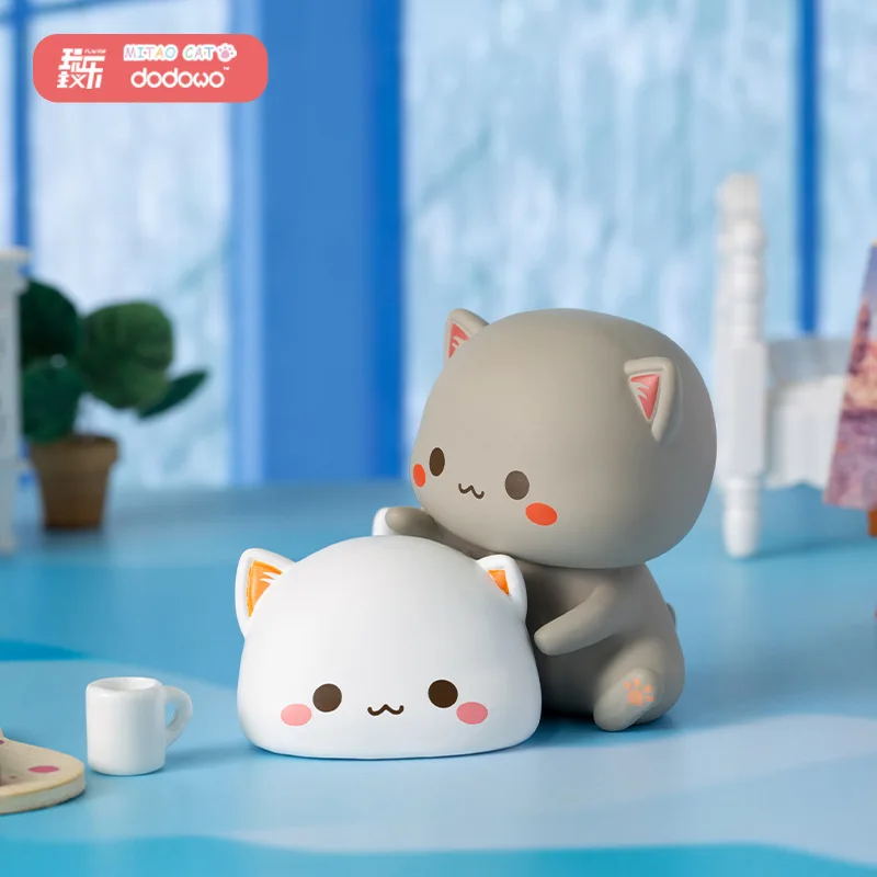 Mitao 고양이 2 시즌 행운의 고양이 저렴한 귀여운 고양이 블라인드 박스 장난감 블라인드 가방 만화 그림 인형 홈 Deroc