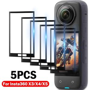 Insta360 One X3 X4 X5 디스플레이 화면 용 1-5Pcs 3D 곡선 화면 보호기 Insta360 X5 액션 비디오 카메라 용 유연한 필름