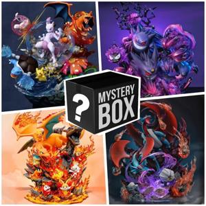 포켓몬 애니메이션 피규어 블라인드 미스터리 박스 피카추 리자몽 Gengar 10-30cm Figuras Grandes La Mejor Caja Sorpresa