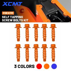 먼지 자전거 셀프 태핑 플라스틱 부품 나사 볼트 키트, KTM EXC EXCF XC XCF SX SXF 125 250 300 350 400 450 500 2004-2024, 10 개