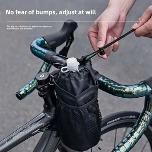 ESLNF 자전거 병 홀더 사이클링 물병 캐리어 파우치 절연 주전자 MTB 도로 자전거 핸들 바 가방 액세서리