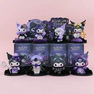 Sanrio Kuromi 블라인드 박스 늑대 인간 시리즈 하이 룩 액션 피규어 인형 애니메이션 캐릭터 서프라이즈 박스형 귀여운 소장 장난감