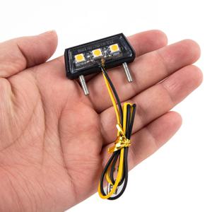 1Pcs 12V 오토바이 번호판 LED 조명 방수 오토바이 라이센스 라이트