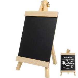 16x29cm 작은 칠판 사인 보드 서 나무 칠판 결혼식 메시지 기호 탁상 분필 보드 메뉴 서 프레임