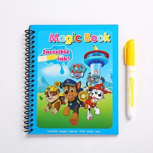 Paw Patrol 수채화 마술 책 개 소년 소녀 물 그림 그리기 어린이 낙서 장난감 용품 만화 생일 선물