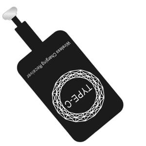 무선 충전 수신기 무선 충전 어댑터 유형 C Android 전화 무선 충전용 MicroUSB Lightning 지원