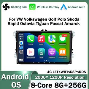 VW 폭스바겐 골프 폴로 Skoda Rapid Octavia Tiguan Passat Amarok 차량용 멀티미디어 비디오 스테레오 플레이어 GPS Carplay 용 안드로이드 OS