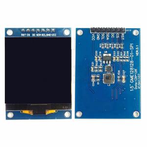 1.5 인치 OLED 스크린 모듈 SPI 7Pin 128*128 COG SH1107 드라이브 흰색 LCD 디스플레이 저전력 소비 3.3V-5V