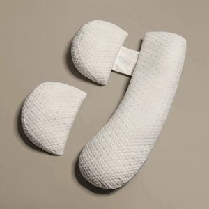 임산부는 허리 던지기 베개를 보호합니다 U 자형 측면 잠자는 임신 편안한 지원 침구 바디 베개 제공