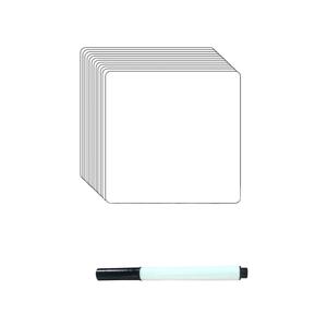 12 Pcs 건조 지우기 재사용 가능한 빨 라벨 화이트 보드 알림 스티커 벽 스티커 낙서 데칼 프리젠 테이션 용품 마커