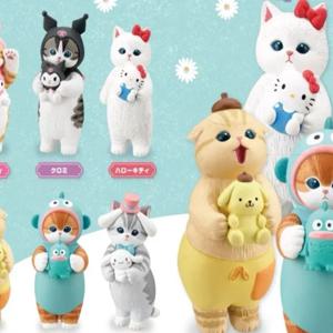 헬로 키티 산리오 상어 고양이 크로스 드레싱 푸린 쿠로미 멜로디 인어 장식 트위스트 계란 인형 장난감, 소설 블라인드 박스 장난감