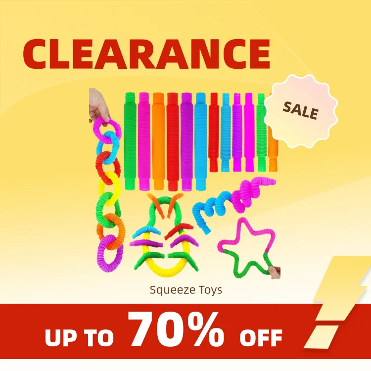 Clearance_8pcs/Pack 레인보우 팝 튜브 Fidget Toys 어린이를위한 스트레스 불안 완화를위한 감각 장난감 성인 학습 장난감 Brinqu