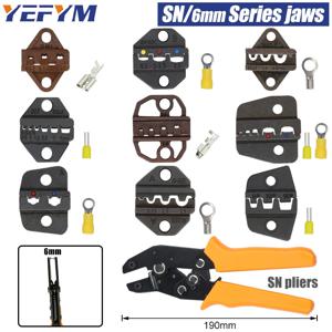 1pcs 압착 펜치 턱 SN (조 폭 6mm/펜치 190mm) 모양의 2.8 4.8 6.3/관형 TE VE/절연 RV SV 터미널 도구