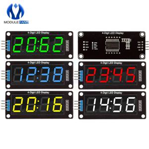 Arduino 4 자리 튜브 용 TM1637 LED 디스플레이 모듈 7 세그먼트 0.56 인치 시간 시계 표시기 모듈 빨간색 파란색 녹색 노란색 흰색